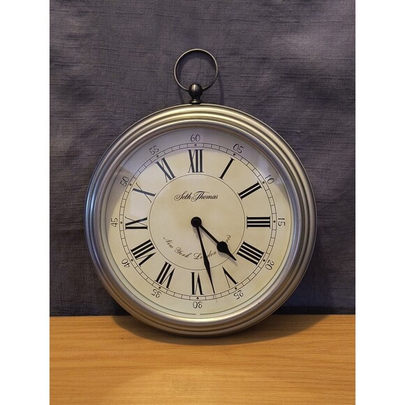 Seth Thomas Pocket Watch Wall Clock 7.5" Diameter Analog #2886 - Picture 1 of 10